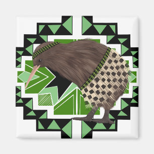 Traditional New Zealand National Bird- Kiwi Bird Magnet
