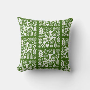 Traditional Nordic Christmas Decor Cushion