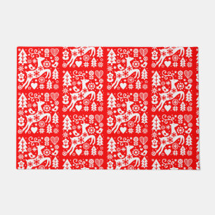 Traditional Nordic Christmas Decor Doormat