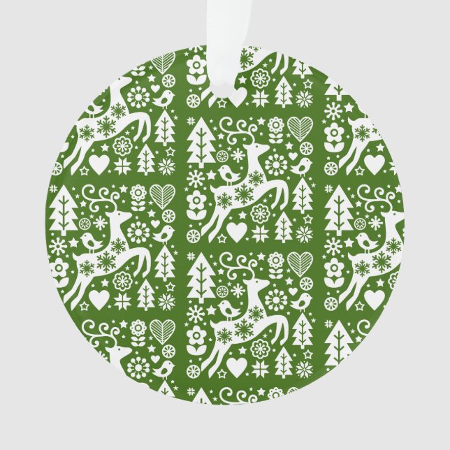 Traditional Nordic Christmas Decor Ornament (Front)