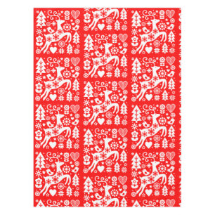 Traditional Nordic Christmas Decor Tablecloth