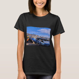Traditional Northumbrian Fishing Cobles at Newbigg T-Shirt