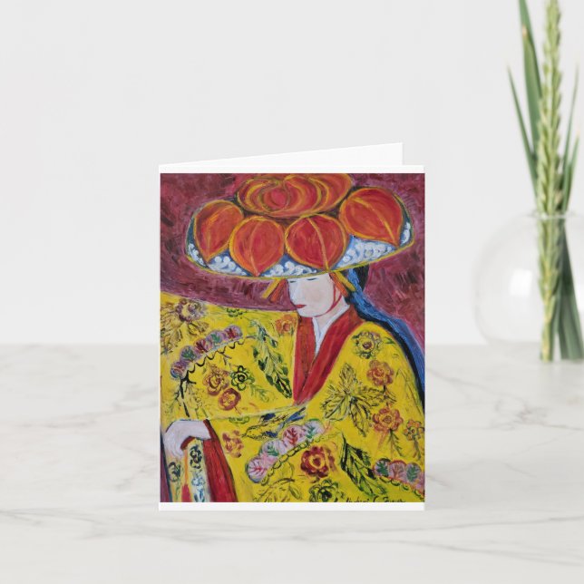 Traditional Okinawan Dancer 2 Card (Front)