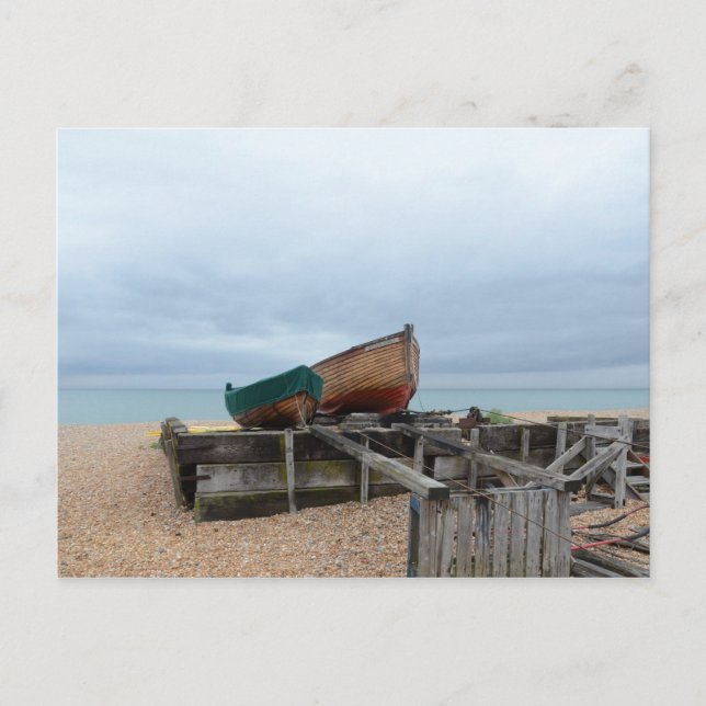 Traditional Open Fishing Boats Postcard (Front)