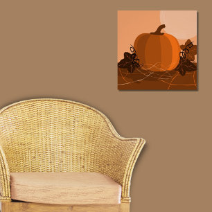 Traditional Orange Pumpkin Poster