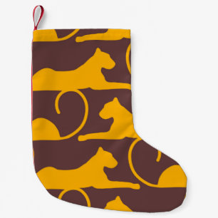 Traditional orient ornament. Classic golden patter Small Christmas Stocking