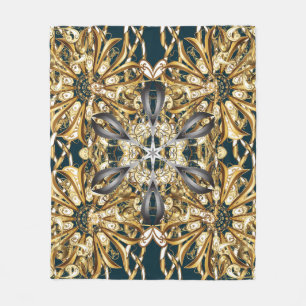Traditional orient ornament. Classic vintage backg Fleece Blanket