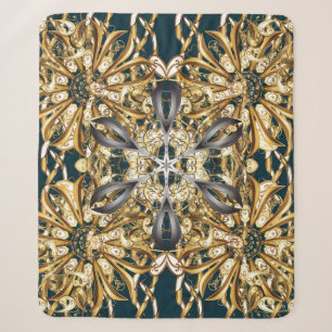 Traditional orient ornament. Classic vintage backg Sherpa Blanket