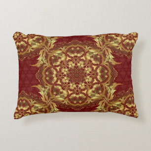 Traditional orient ornament on a red background. S Decorative Cushion