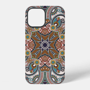 Traditional ornamental floral paisley bandanna. Yo iPhone 12 Case