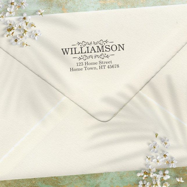 Traditional Ornamentation Return Address Self-inking Stamp (Traditional Ornamentation Return Address Self-inking Stamp)