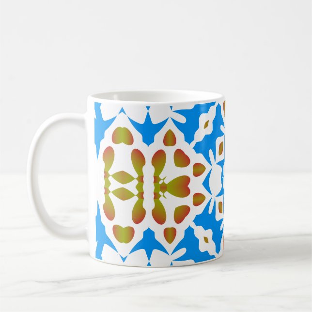 Traditional ornate mexican talavera. Universal des Coffee Mug (Left)