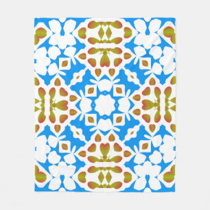 Traditional ornate mexican talavera. Universal des Fleece Blanket