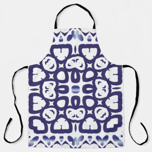 Traditional ornate portuguese azulejo. Vintage sea Apron