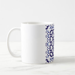 Traditional ornate portuguese azulejo. Vintage sea Coffee Mug