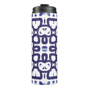Traditional ornate portuguese azulejo. Vintage sea Thermal Tumbler