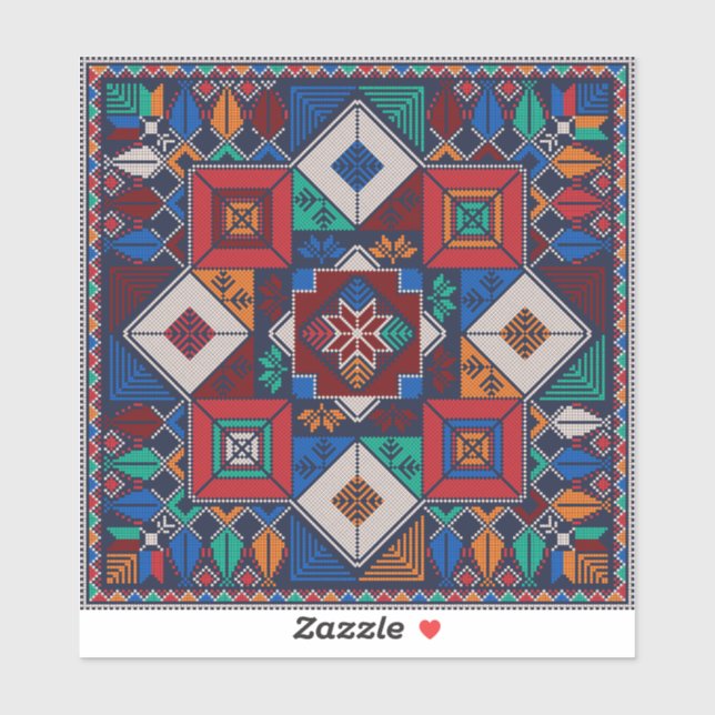 Traditional Palestine Embroidery tatreez  colourfu (Sheet)
