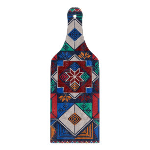 Traditional Palestine Embroidery tatreez  colourfu Cutting Board