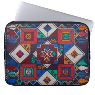 Traditional Palestine Embroidery tatreez  colourfu Laptop Sleeve