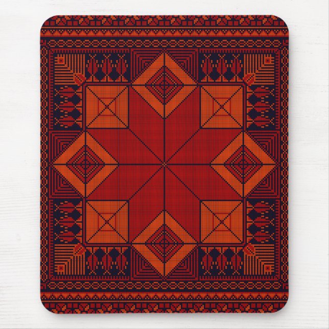 Traditional Palestine Embroidery tatreez Pattern   Mouse Mat (Front)