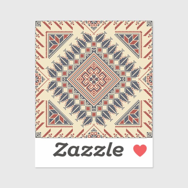 Traditional Palestinian embroidery (Sheet)