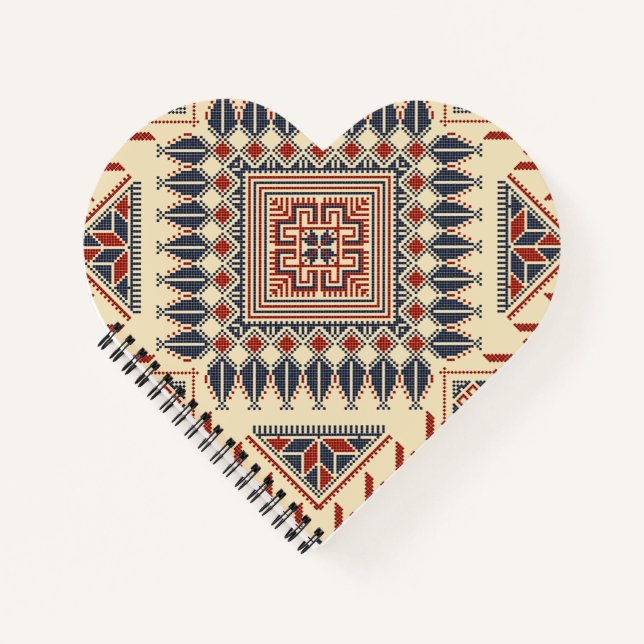 Traditional Palestinian embroidery Notebook (Front)