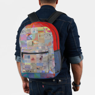 Traditional Patchwork Geometric Pattern Bag