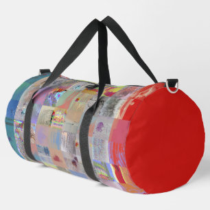 Traditional Patchwork Geometric Travel Bag