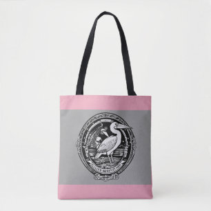 Traditional Pelican & Lucky Horseshoe Flash Tote Bag