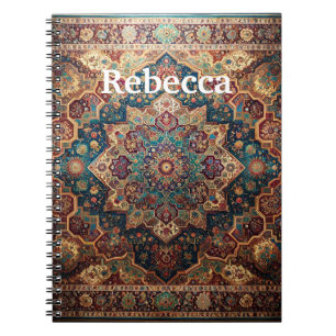 Traditional Persian Rug with your name Notebook