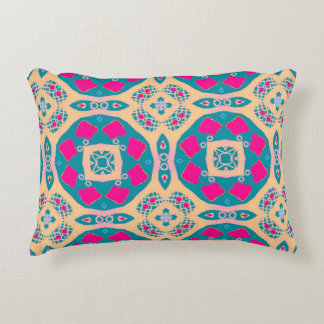Traditional, Peruvian patchwork, tile pattern Decorative Cushion