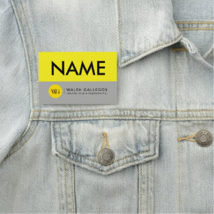 Traditional Pin-backed Name Tag - Customisable