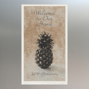 Traditional Pineapple Welcome Tan Napkin