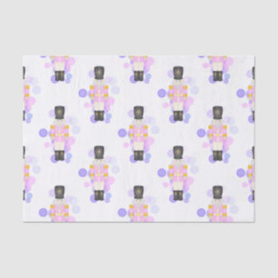 Traditional Pink & Lilac Christmas Nutcracker Tissue Paper