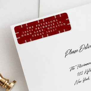 Traditional Plaid Cosy Cabin Deep Red Christmas