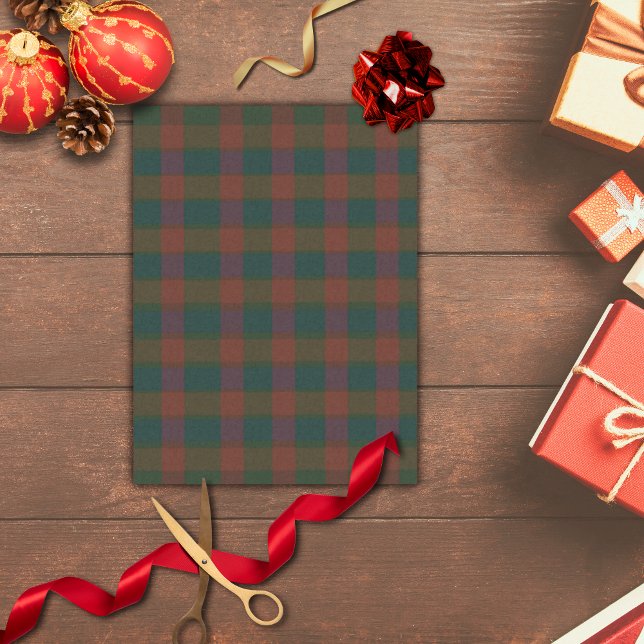 Traditional Plaid/Tartan Holiday Tissue Paper (Traditional plaid/tartan Christmas tissue paper.)