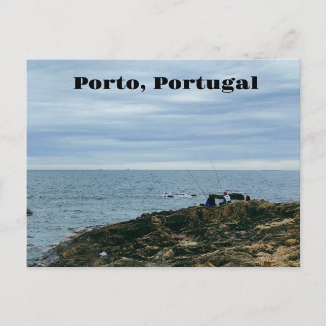 Traditional Port City Landscape Postcard (Front)