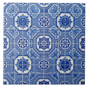 Traditional Portuguese Azulejo Tile