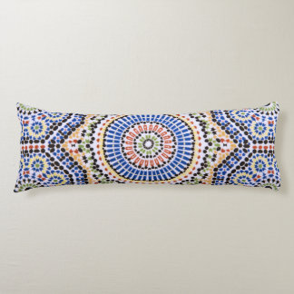 Traditional Portuguese Azulejo Tile Pattern Body Cushion