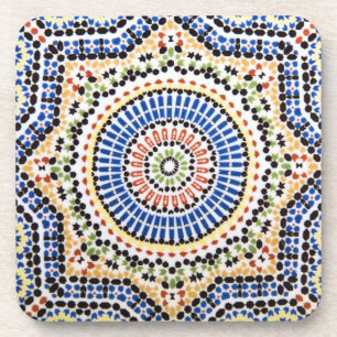 Traditional Portuguese Azulejo Tile Pattern Coaster