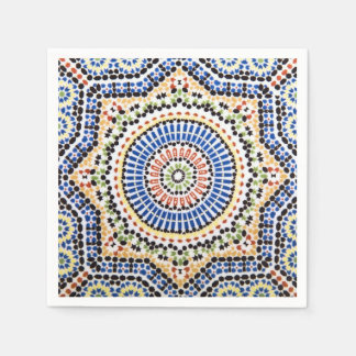 Traditional Portuguese Azulejo Tile Pattern Napkin