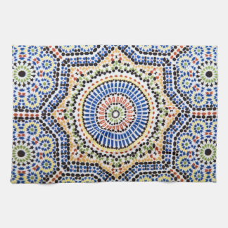 Traditional Portuguese Azulejo Tile Pattern Tea Towel