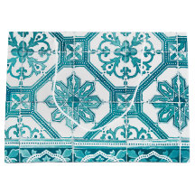 Traditional Portuguese blue tiles design