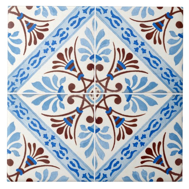 Traditional Portuguese glazed  Tile (Front)