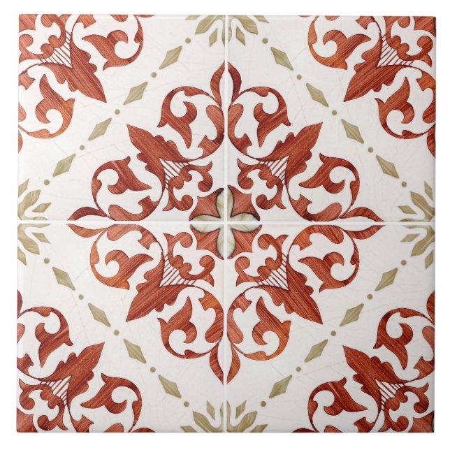 Traditional Portuguese glazed  Tile (Front)