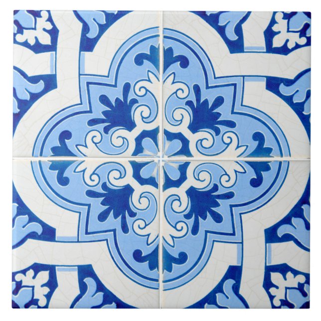 Traditional Portuguese glazed  Tile (Front)