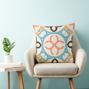 Traditional Portuguese Spanish Moroccan Mosaic Cushion