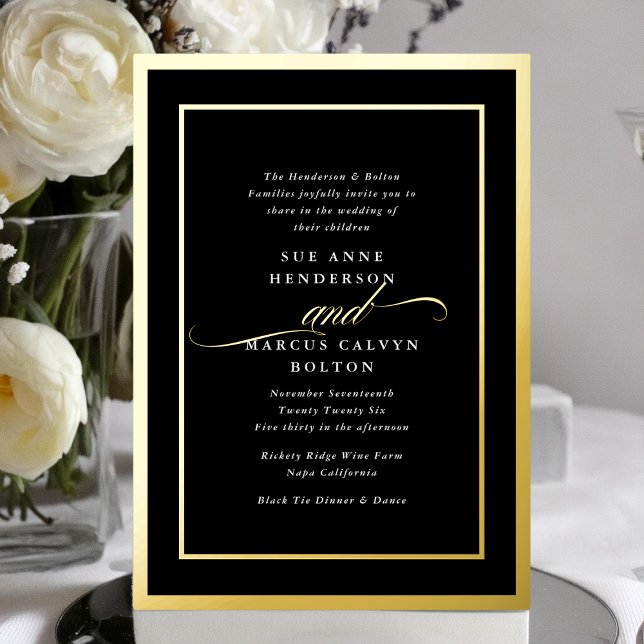 Traditional Premium Calligraphy Gold Frame Wedding (Creator Uploaded)
