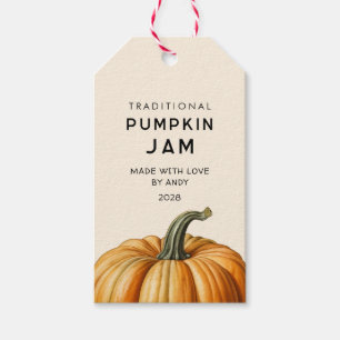 Traditional pumpkin jam food Jar Labels