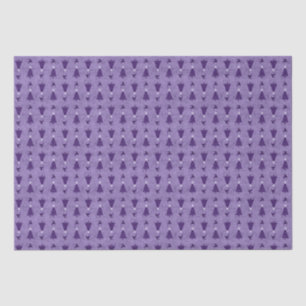 Traditional Purple Christmas Trees & Reindeer Tissue Paper
